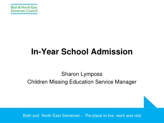 In-Year School Admission