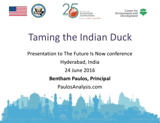 Taming the Indian Duck