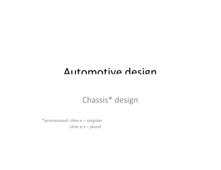 Automotive design