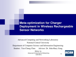 Meta-optimization for Charger Deployment in Wireless Rechargeable Sensor Networks