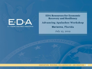 EDA Resources for Economic Recovery and Resiliency Advancing Apalachee Workshop