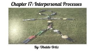 Chapter 17: Interpersonal Processes