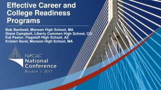 Effective Career and College Readiness Programs