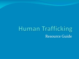 Human Trafficking