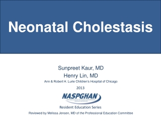 Neonatal Cholestasis