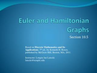 Euler and Hamiltonian Graphs