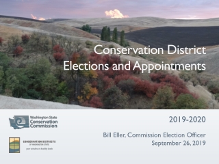 Conservation District Elections and Appointments