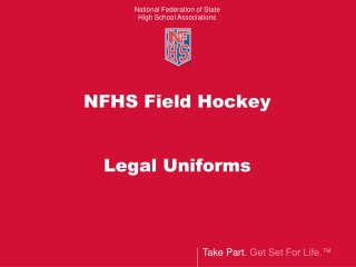 NFHS Field Hockey Legal Uniforms