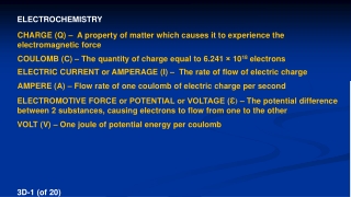 ELECTROCHEMISTRY