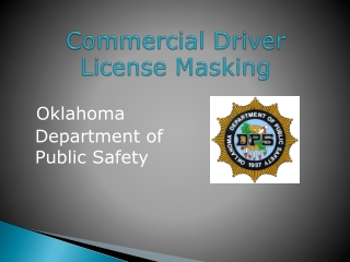 Commercial Driver License Masking