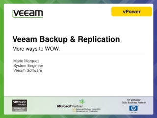 Veeam Backup &amp; Replicatio n