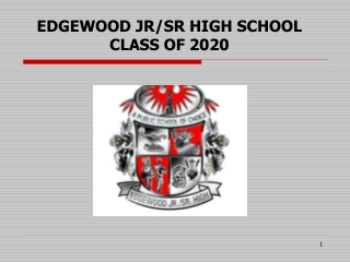 EDGEWOOD JR/SR HIGH SCHOOL CLASS OF 2020