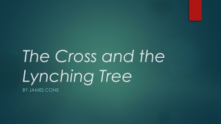 The Cross and the Lynching Tree