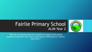 Fairlie Primary School ALIM Year 2