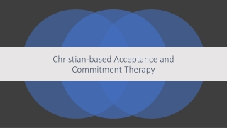 Christian-based Acceptance and Commitment Therapy