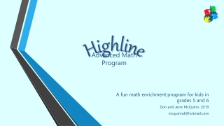 Advanced Math Program