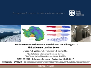 Performance &amp; Performance Portability of the Albany/FELIX Finite Element Land-Ice Solver