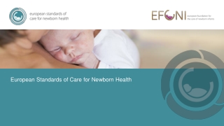 European Standards of Care for Newborn Health