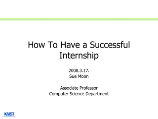 How To Have a Successful Internship