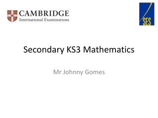 Secondary KS3 Mathematics
