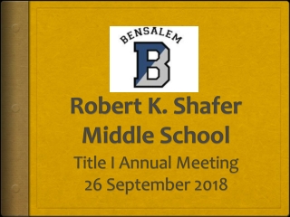 Robert K. Shafer Middle School