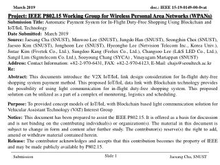 Project: IEEE P802.15 Working Group for Wireless Personal Area Networks (WPANs)