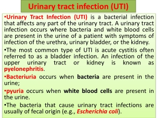 Urinary tract infection (UTI)