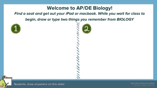 Welcome to AP/DE Biology!