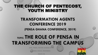 APS. PROF. PETER OHENE KYEI AREA HEAD, WINNEBA 04-01-19