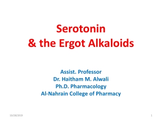 Serotonin &amp; the Ergot Alkaloids