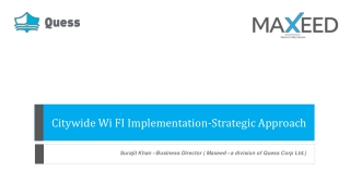 Citywide Wi FI Implementation-Strategic Approach