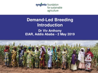 Demand-Led Breeding Introduction