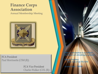 Finance Corps Association