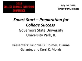 Smart Start Preparation for College Success