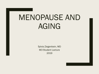 Menopause and Aging