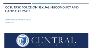CCSU Task force on Sexual Misconduct and Campus Climate