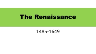 The Renaissance