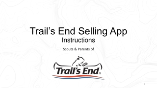 Trail’s End Selling App Instructions