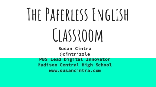 The Paperless English Classroom