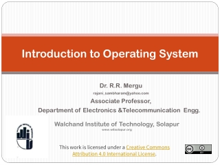 Introduction to Operating System