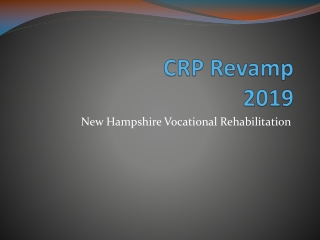 CRP Revamp 2019