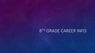 8 th grade career info