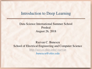 Introduction to Deep Learning