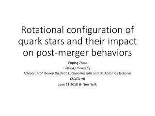 Rotational configuration of quark stars and their impact on post-merger behaviors