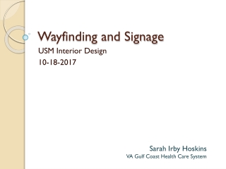 Wayfinding and Signage