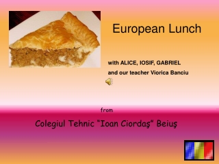 European Lunch