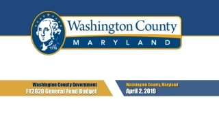 Washington County, Maryland April 2, 2019