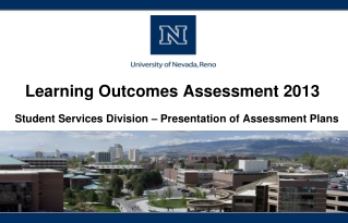 Learning Outcomes Assessment 2013