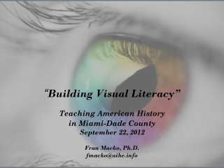 “ Building Visual Literacy”