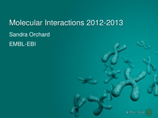 Molecular Interactions 2012-2013